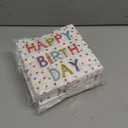 50 Pieces Birthday Napkins Disposable Birthday Party Napkins 13 x 13 Inches, Paper Cocktail Napkins Decorations for Baby Shower Party, Pack Of 4