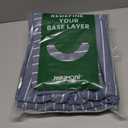 JELLYMONI Washed Cotton Duvet Cover Queen Size  Breathable & Cozy Bedding Set for Modern Homes, Dorms & Guest Rooms, Blue Striped Comforter Cover with Button Closure, 1 Duvet Cover & 2 Pillowcases (03- Blue Pinstripe)