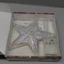 Christmas Tree Topper Star Warm White Light Christmas Tree Decor for Christmas Holiday Home Fit for General Size Xmas Tree, 8.7 Inch