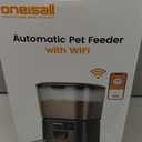 oneisall Automatic Cat Feeder, WiFi Cat Food Dispenser with App Control, Auto Cats Feeder Automatic for Dry Food, Smart Pet Food Dispenser with Portion Control for Small Pets Indoor (3.5L)