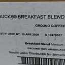 Starbucks K-Cup Coffee Pods, Medium Roast Hot or Iced Coffee, Breakfast Blend, 40 Keurig Pods Exp. 10 Apr 2026