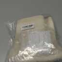 YoungsTex Linen Cafe Curtains 36 Inch Length, Small Semi Sheer Drapes Light Filtering with Rod Pocket Back Tab for Bathroom Kitchen Window, 2 Panels, Beige, 34 X 36 Inch