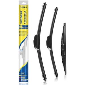 VEIGEIR 3 Pack Windshield Wiper Blades Compatible with Chevrolet Equinox 2018-2021, Front and Rear, 24" 18" 13"