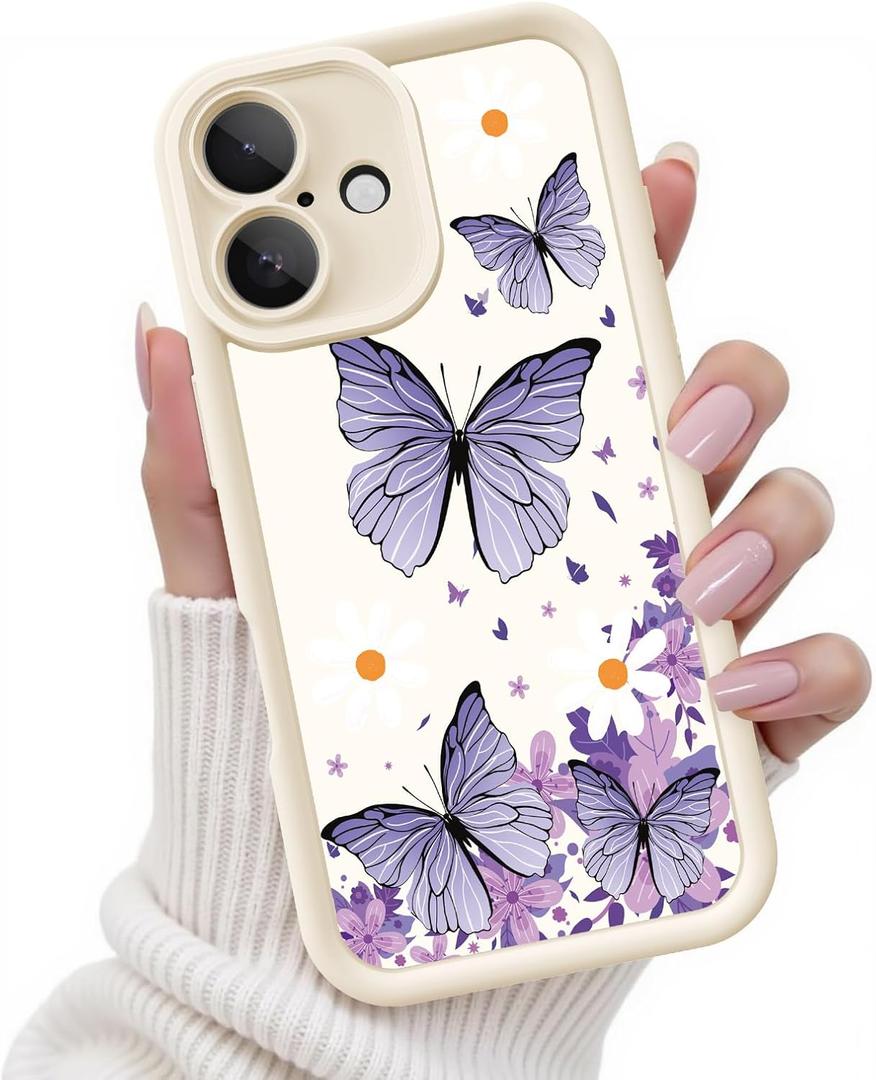 Case for iPhone 17, Silicone Shockproof Cover Women