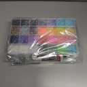 3 x 28000 Pcs/Box Nail Art Rhinestones,28 Colors 3mm Flat-Bottomed Round Nail Rhinestones Glitter Crystal Gem Rhinestone,DIY Decoration Accessories