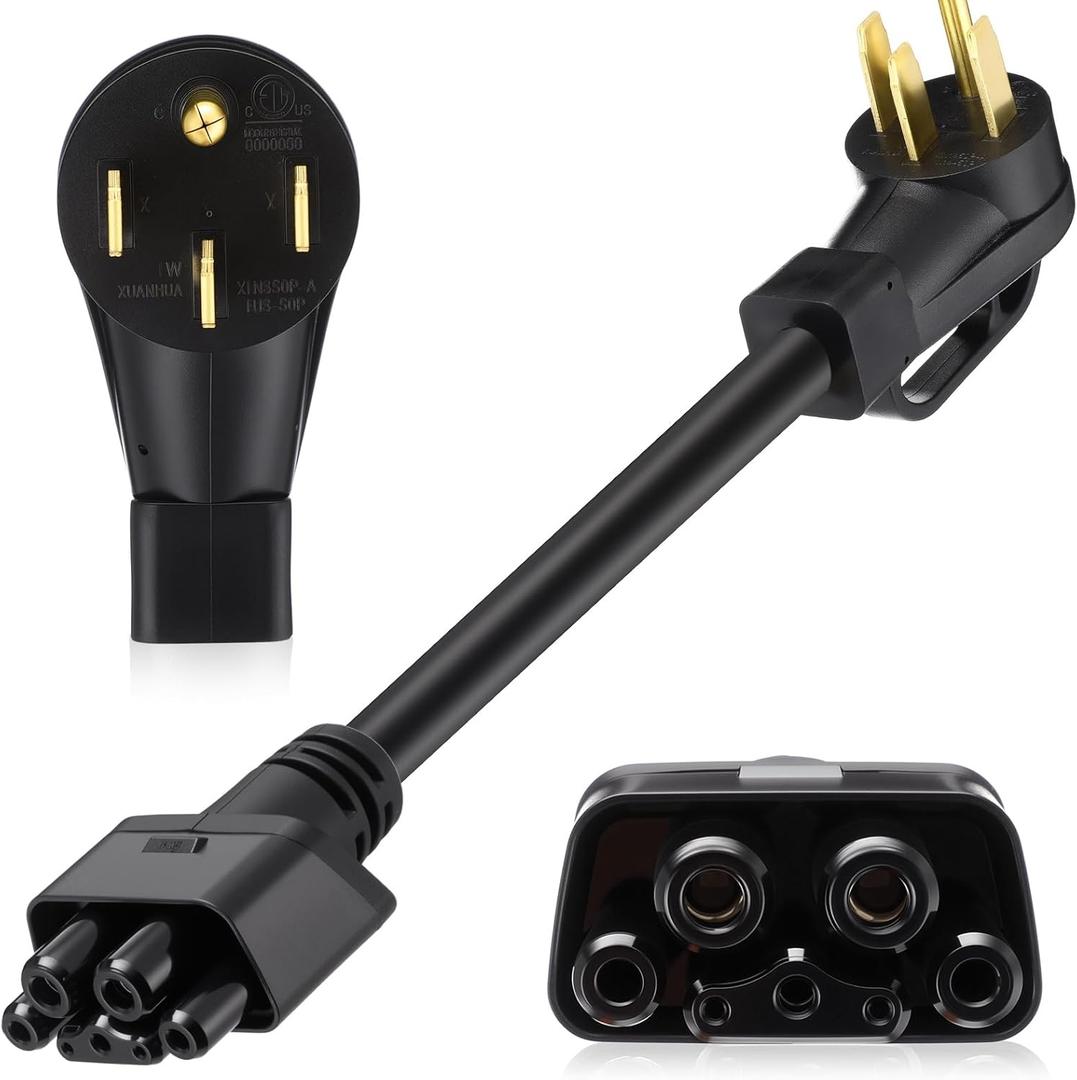 16" 14-50 Adapter Compatible with Tesla Gen 2 Mobile Portable Charger Connect Mobile Charger to 240V 14-50P Outlet at 32 Amp Adapter Handle(Not Compatible with pre-2018 Model S/X Vehicles)