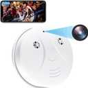 Mini Camera Smoke Detector Camera WiFi HD 1080P Wireless Small Nanny Cam for Home Surveillance Security Cameras Indoor/Outdoor Wireless