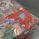 Orange Vintage, Rectangular, Low Stack, Dry Clean Only, Living Room, Dining Room, Bedroom, Kitchen