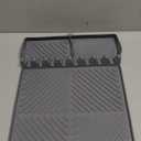 Griddle Mat Barbeque Grill Accessories Tools for Blackstone, Side Shelf Mat Grill Pad for Outdoor Grill Kitchen Counter Spatula Silicone Mat with Drip Pad for Kitchen, Cooking, Countertop (Gray)