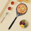 Perforated Pizza Peels 6 INCH pizza spatula paddle Long Handle Metal Pizza Spatula for Indoor and Outdoor (6 Inch)