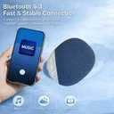 2 x Rechargeable Pillow Speaker, Built-in White Noise Sleep Sound Machine | Ultra Thin Speaker for Private Listening, Mini Portable Bluetooth Speaker with Auto Off Timer, Gift for Men Women Teens.