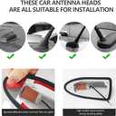 Car Shark Fin Antenna Cover - Fashionable Shark Antenna for Car Decorations,Water Resistant Antennas Cover Replacement Automotive Exterior Accessories for Cars/Hatchback