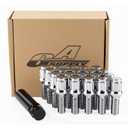 GAsupply M12x1.5 Lug Bolts 28mm Shank Fit for BMW BMW 3 7 Series M5 M6 Z3 Z4 Z8, Chrome 12x1.5 Spline Lug Bolt Stock Stud Cone Seat, 20pcs+1pcs 3/4" 19mm&13/16" 21mm Hex Socket Key