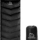XL Size Upgraded Version of Camping Sleeping Bag 4 Seasons Warm and Cool, Lighter Weight, Adults and Children Can Use Waterproof Camping Bag, Travel and Outdoor Activities (86.6" x 31.5", Black)