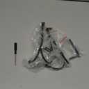 Everlling 2 Pack Adjustable Cubicle Hooks, Heavy Duty Double Coat Hanger for Partition Wall Panels (1.25-3.5 Inch Thickness), Black, Metal Office Accessories for Clothes, Bags, Keys, Umbrellas.