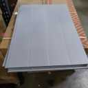 KEIKI 6x6 FT Outdoor Resin Storage Shed, Polypropylene Storage Shed with Floor & Window & Lockable Door & Vents, Garden Shed Tool Shed for Home Backyard Garden Lawn Pool Supplies, Light Grey