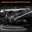 2024 Shift Linkage Chrome Motorcycle Compatible for Harley Davidson Touring 1986-Later Street Glide Road King Electra Glide Road Glide Softail