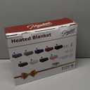 Homemate Electric Heated Blanket Twin Size - 62"x84" Heating Blanket Twin Size 1/2/4/6/8 Hours Auto-Off 10 Heat Level Over-Heat Protection Soft Flannel Sherpa ETL Certification (06 - Pink(striped))