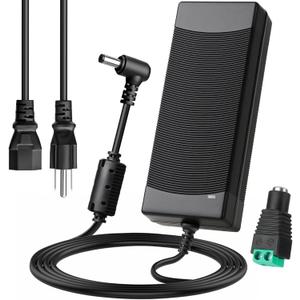 12V 10A Power Supply AC/DC Adapter, AC 100V-240V to DC 12 Volt Converter Transformer with DC Terminal Connector, US Plug 12 Volt 10 Amp Power Supply Adapter for LED Strip Routers