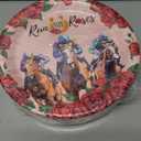  50Pcs Derby Day Paper Plates 10 Inch Large Heavy Duty