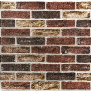 Art3d 20-Pack 105 Sq.Ft Faux Brick 3D Wall Panels Peel and Stick in Red Brown, Self Adhesive Waterproof Foam Wallpaper for Bedroom, Bathroom, Kitchen (27.5x27.5inch)