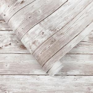 Heroad Contact Paper Peel and Stick Wallpaper Wood Grain Contact Paper for Cabinets Countertop Waterproof Removable Wallpaper Self Adhesive Decorative Shiplap Papel Tapiz para Pared 23.6''x118''