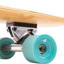 Retrospec Zed Pintail & Cruiser Longboard Adult Skateboard - 44in Bamboo & Canadian Maple Deck with ABEC-7 Bearings, 70mm PU Wheels for Commuting & Carving