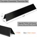 Leship 15.3" Flavorizer Bars for Spirit E310 GS4 Spirit II 300 Series E320 E330 S310 S320 S330 Grills with Front Control Knobs,Porcelain Enameled Flavor Bars Replacement for Weber 7636 69797 68843