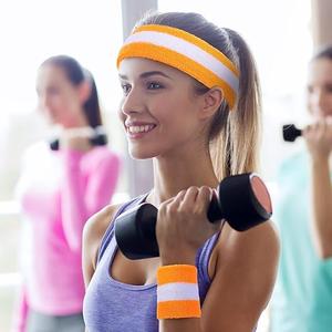 Eurzom 10Pcs Neon Sports Sweatbands Set
