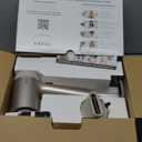 Shark HD120BRN Blow Dryer HyperAIR Fast-Drying with IQ 2-in-1 Concentrator, Styling Brush, and Curl-Defining Deep Diffuser Attachments, Ionic, No Heat Damage, for All Hair Types, Stone