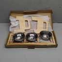 Elevated Cat Bowls, 3 Stainless Steel Raised Cat Bowls with Stand, 15Tilted Cat Feeding Station, Cat Food and Water Bowl Set for Small Cat, Anti Vomitting, Whisker Fatigue, Dishwasher Safe (Natural)