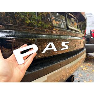 Rear Inserts Tailgate Letters Compatible with 2025 2026 Passport Models, 3D Raised & Strong Adhesive Abs Plastic Rear Emblems Decals Letters, NOT Thin Decals- White
