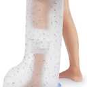 Waterproof Leg Cast Cover for Shower Adult, Cast Protector for Shower Leg Adult with Non-Slip Bottom, Leg Cast Bag for Shower Foot Cover for Shower After Surgery Reusable, Adult Half Leg