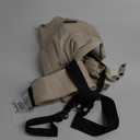 Momcozy Newborn Baby Carrier - Ergonomic, Cozy and Lightweight Carrier for 7-24lbs, Adjustable Neck Support with Sunshield, Breathable Airmesh Perfect for Summer Outing, Khaki