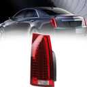 Dasbecan Tail Light Assembly Compatible with 2008-2014 Cadillac CTS LED Rear Lamp Taillight Left Driver Side Replace# GM2800225 22806053
