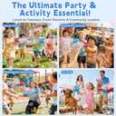 Bubble  Machine for Kid & Toddler: 2PCS Bubble Blaster Guns with Bubble Solution Refill & LED Light - Automatic Bubble Blower for Kids 4-8 - Great Party Toys for Outdoor Parties Wedding Birthday
