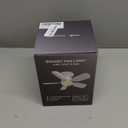 aupuslite 20" Socket Fan Light with Remote, 30W 2000 Lumens, 3 Colors 3000-6000K Small Ceiling Fans with Lights 6 Speed Wind Light Bulb Fan for Bedroom, Living Room, Kitchen, Laundry Room