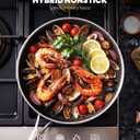 Non Stick Frying Pan Set, 10 Pcs Nonstick Hybrid Baking Pan Skillets
