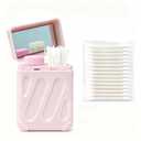 Ear Piercing Cleaner Kit with Mirror,Ear Piercing Cleaning Kit,240pcs Disposable Ear Hole Cleaner Floss for Piercing Aftercare,Earring Hole Cleaning Kit,50pcs Cotton Swabs for Women,Men,Girls
