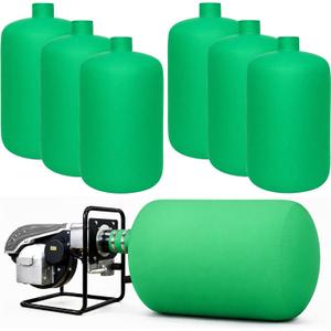 6 Pcs Removal Vacuum Bag, 6 x 4 Ft Heavy Duty Attic Low Dust Bag Compatible with Insulation Hoses, Green Non-Woven Insulation Vacuum Bags, Holds 75 Cubic Feet 400 Lbs