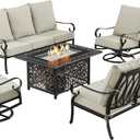 28 x 26 Outdoor Patio Deep Seating Cushion Set in Light Grey with Ties, 28.15 x 25.98 x 5.9 inches