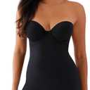Wacoal womens Red Carpet Strapless All in One Thigh Shaper (34C, Black)