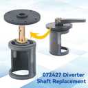 3 x YWOOW 072427 Diverter Shaft Replacement for Pentair Ortega Valve Cover Compatible with Pool and Spa Valve