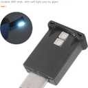 2PCS Car Lights Interior,Car Accessories,Ambient Lighting Cars,DC 5V Intelligent Automotive Interior Lights,Mini USB LED Decoration Night Light,Atmosphere Lamp for Auto,Fit for Cars (Type-C*2)