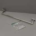 24 Inch Towel Bar for Bathrooms 12/16/20/24/28/32/36 Inch Stainless Steel 304 Brushed Nickel Towel Holder Modern Square Towel Rod Rustproof Wall Mount (1, Brushed Nickel, 24 Inch)