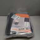 Magnetic Thermal Insulated Door Curtain for 72"x 80" Doors, Visible Door Cover for Heat Insulation, Magnetic Closure Thick Draft Blocker Blanket for Doorway to Keep Warm in Winter Cool in Summer (Black + Clear)