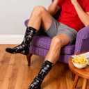 Funny Socks for Women Men,Crazy Novelty Socks Gag Stocking (Black) One Size, C20