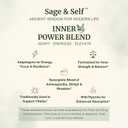 2 x Sage & Self Inner Power Capsules – Adaptogen Blend with Ashwagandha, Shilajit, Rhodiola & Black Pepper – Supports Energy, Resilience & Mental Clarity – 1400 mg per Serving – 60 Vegan Capsules
