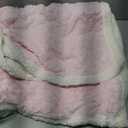 Breling Bow Sherpa Throw Blanket 50"x 60" Coquette Plush Thick Warm Soft Cute Blanket for Bed Sofa Couch Aesthetic Preppy Bedding Stuff Room Decor Gifts for Fall Thanksgiving Christmas (Pink)