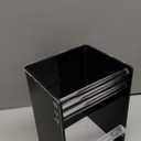 1 Pcs Adjustable Label Dispenser 3 Disks Sticker Roll Holder Sticker Dispenser Label Roll Holder Acrylic Tape Organizer Stand for Office Home Desktop(Black)